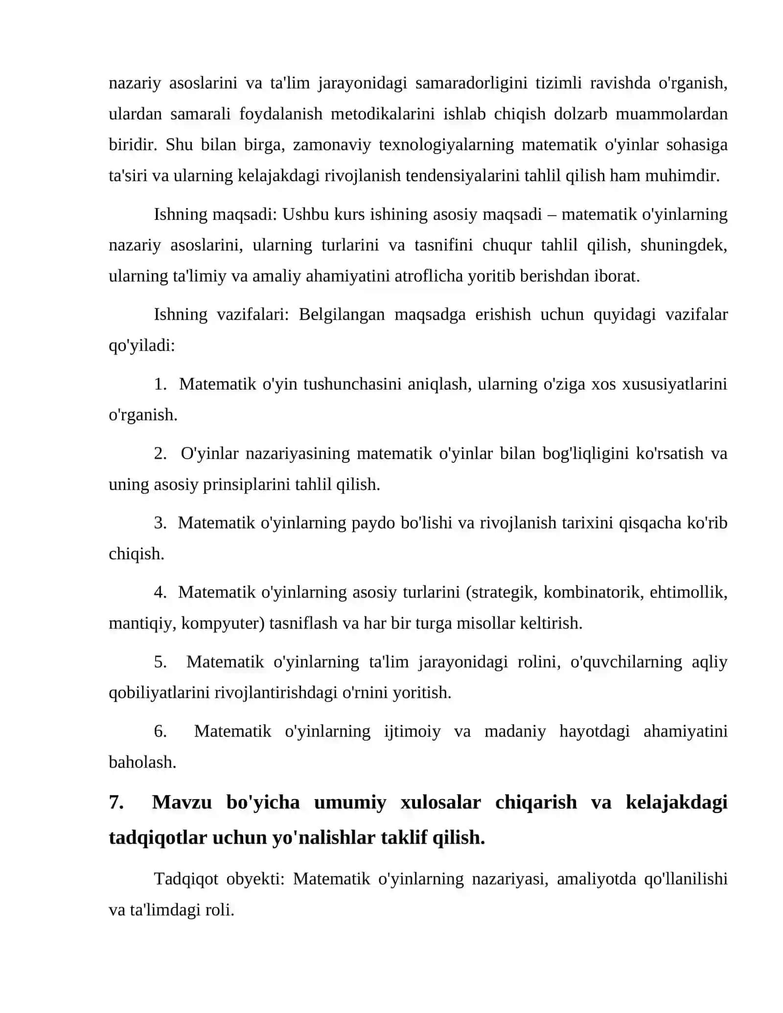 MATEMATIK O’YINLAR VA ULARNING TURLARI 4