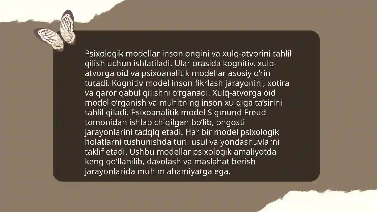 Psixolog faoliyati modellari qiyosiy tahlili 4