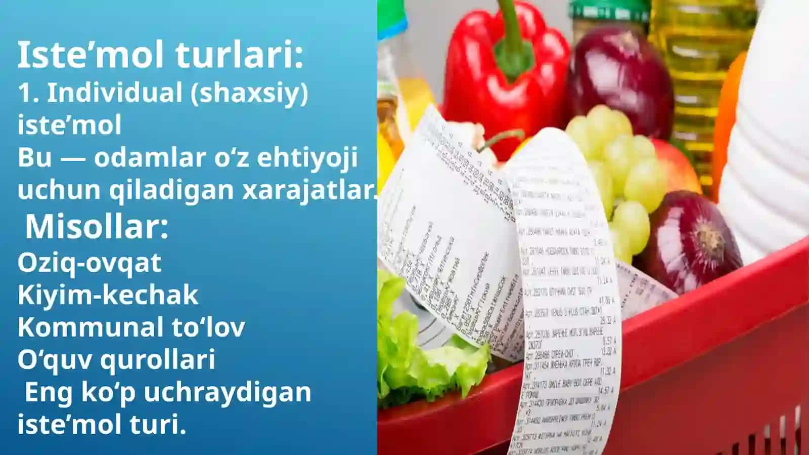 Iste’mol, Jamg’arma va investitsiyalar 4