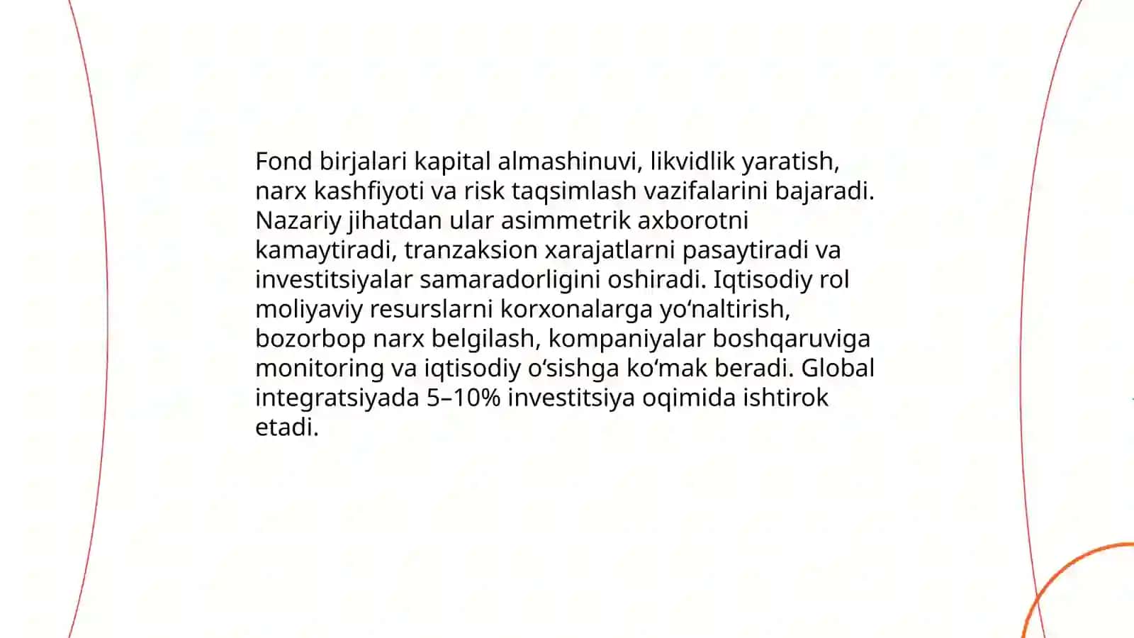Fond birjalari faoliyati nazariy va tashkiliy huquqiy asoslari 4