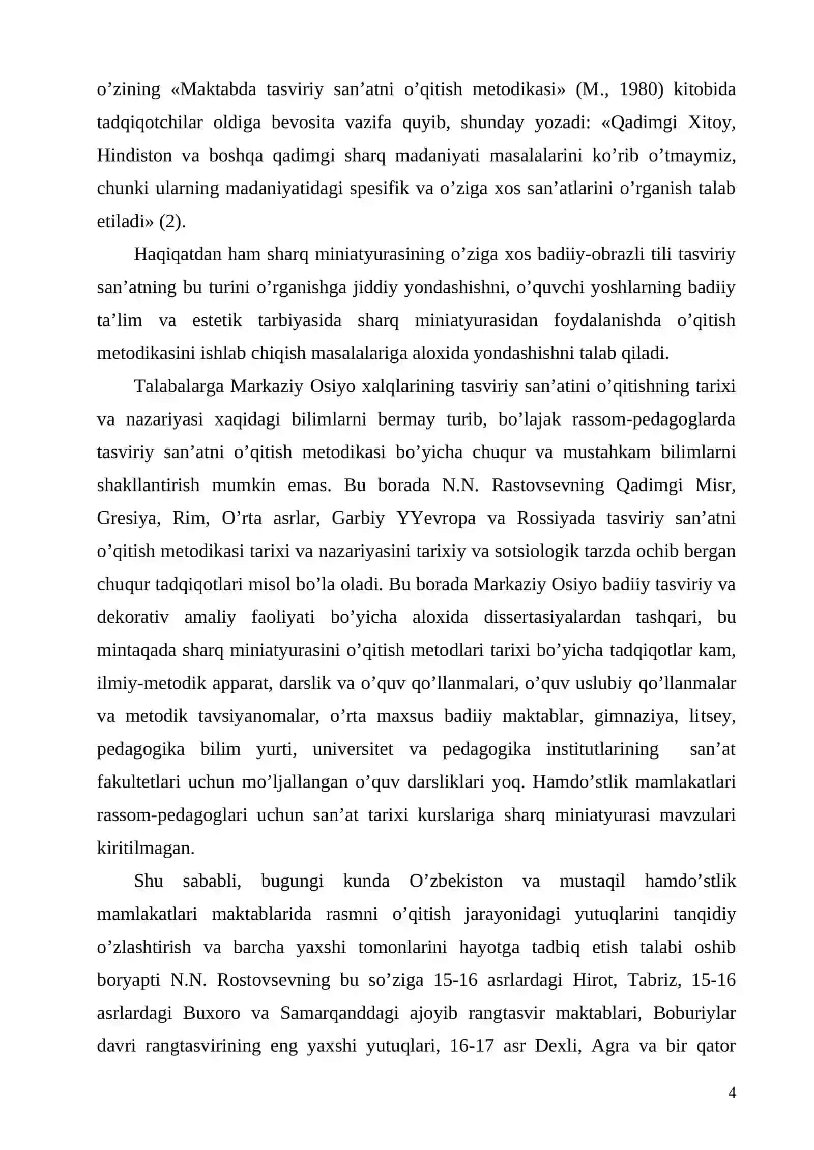 Qog‘ozda miniatyura bajarish texnika va texnologiyasi (Buxoro miniatyura maktabi misolida) 4