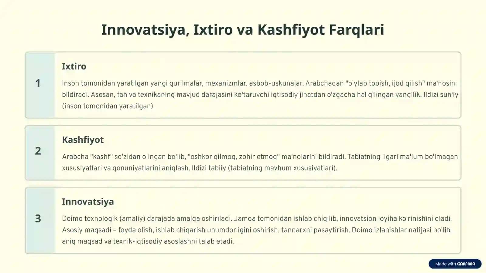 Maqsad, Vazifalar va Rivojlanish 4