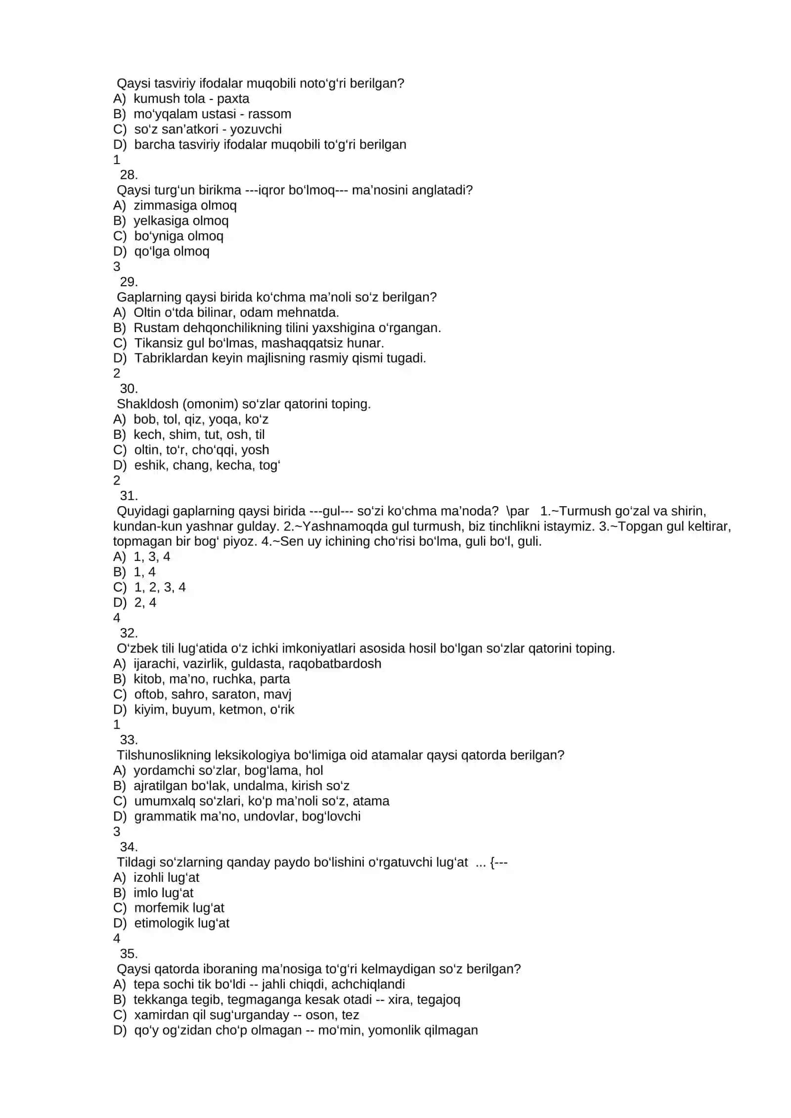 Leksikologiya test 4