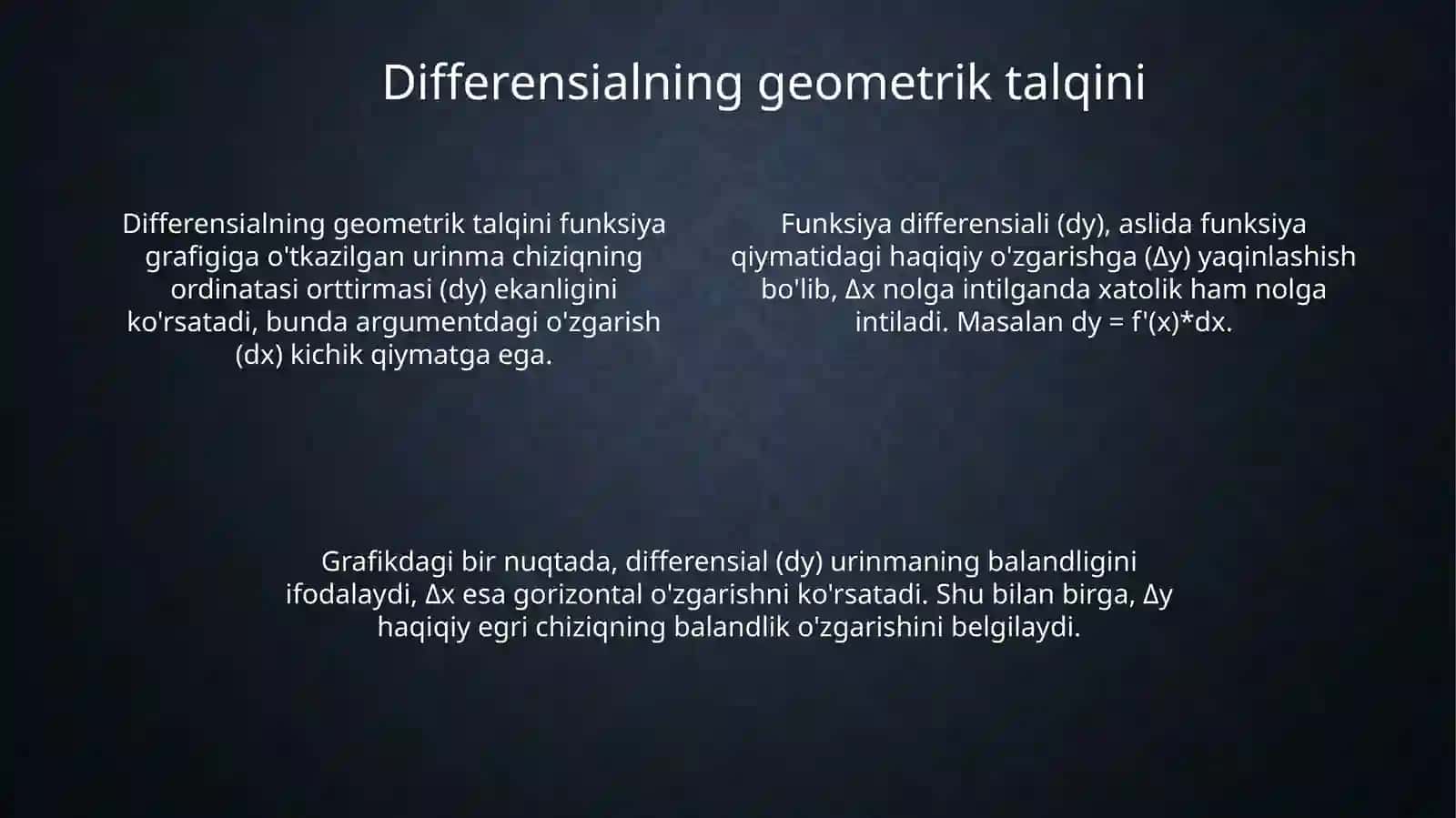 Funksiya differensiali 4