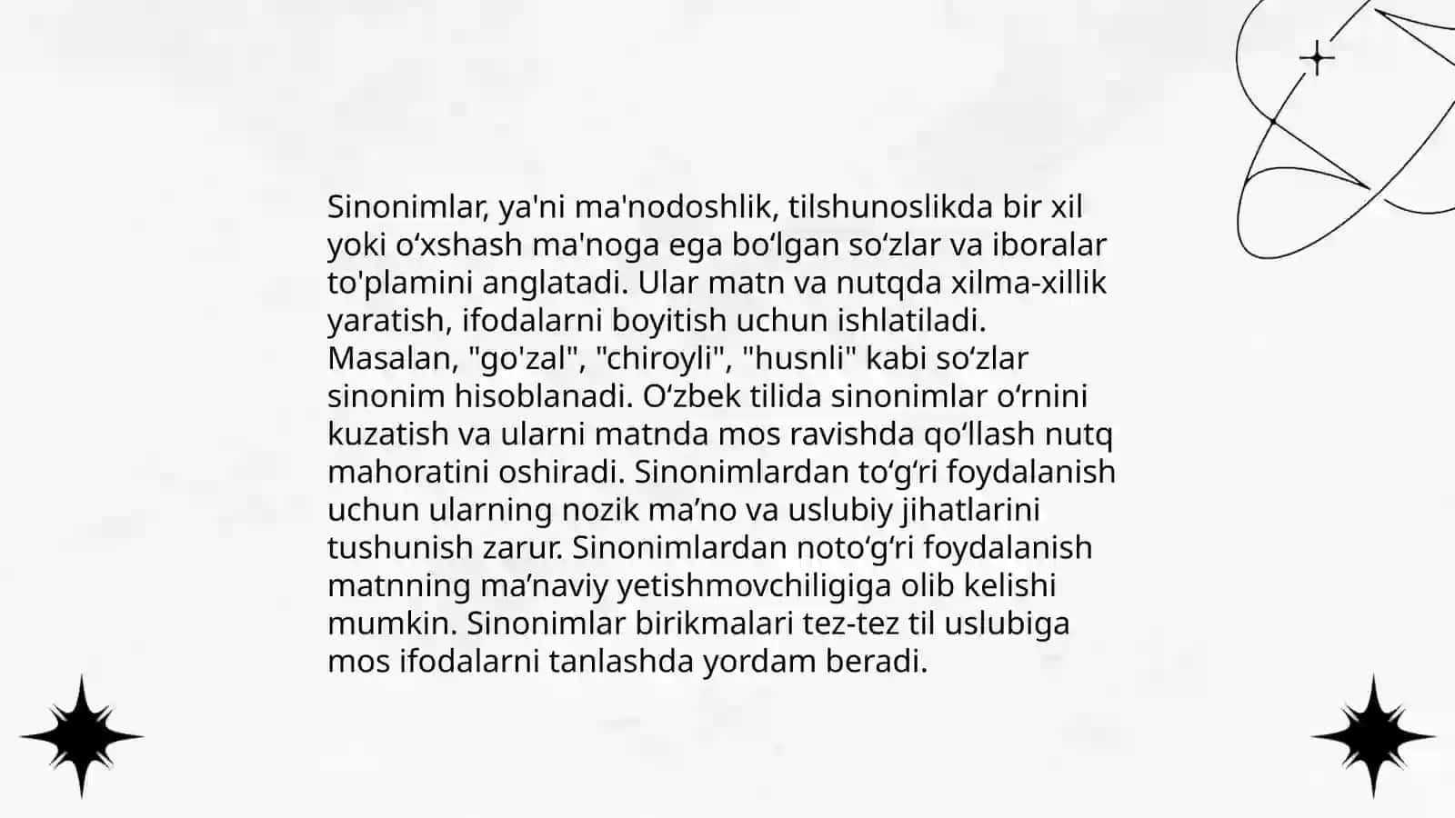 Oʻzbek tilida leksik-semantik munosabatlar 4