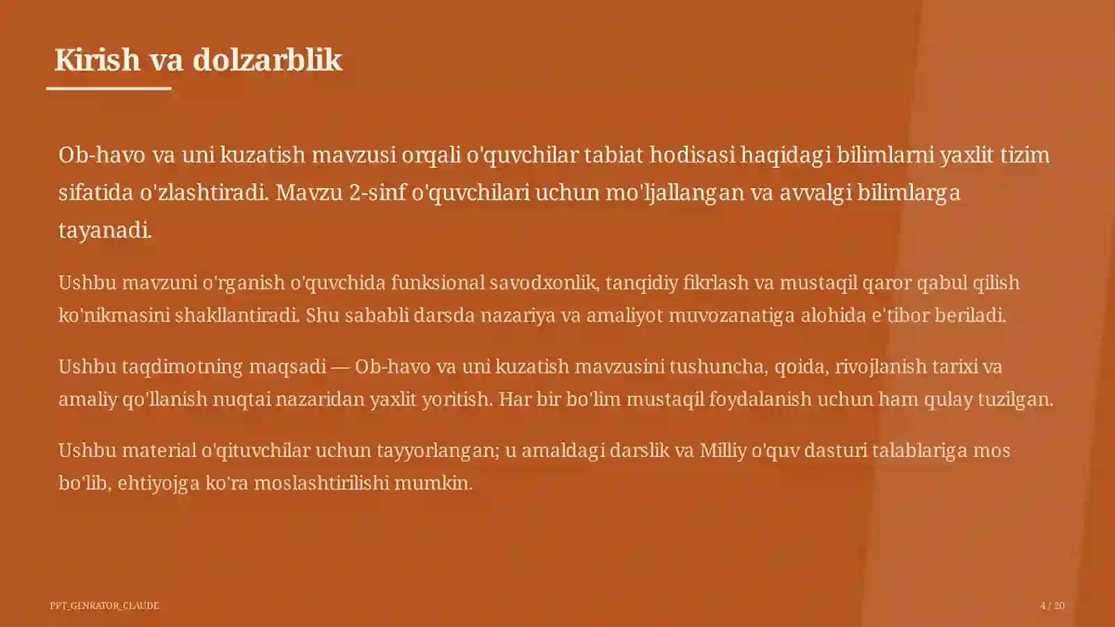 Ob-havo va uni kuzatish (2-sinf) 4
