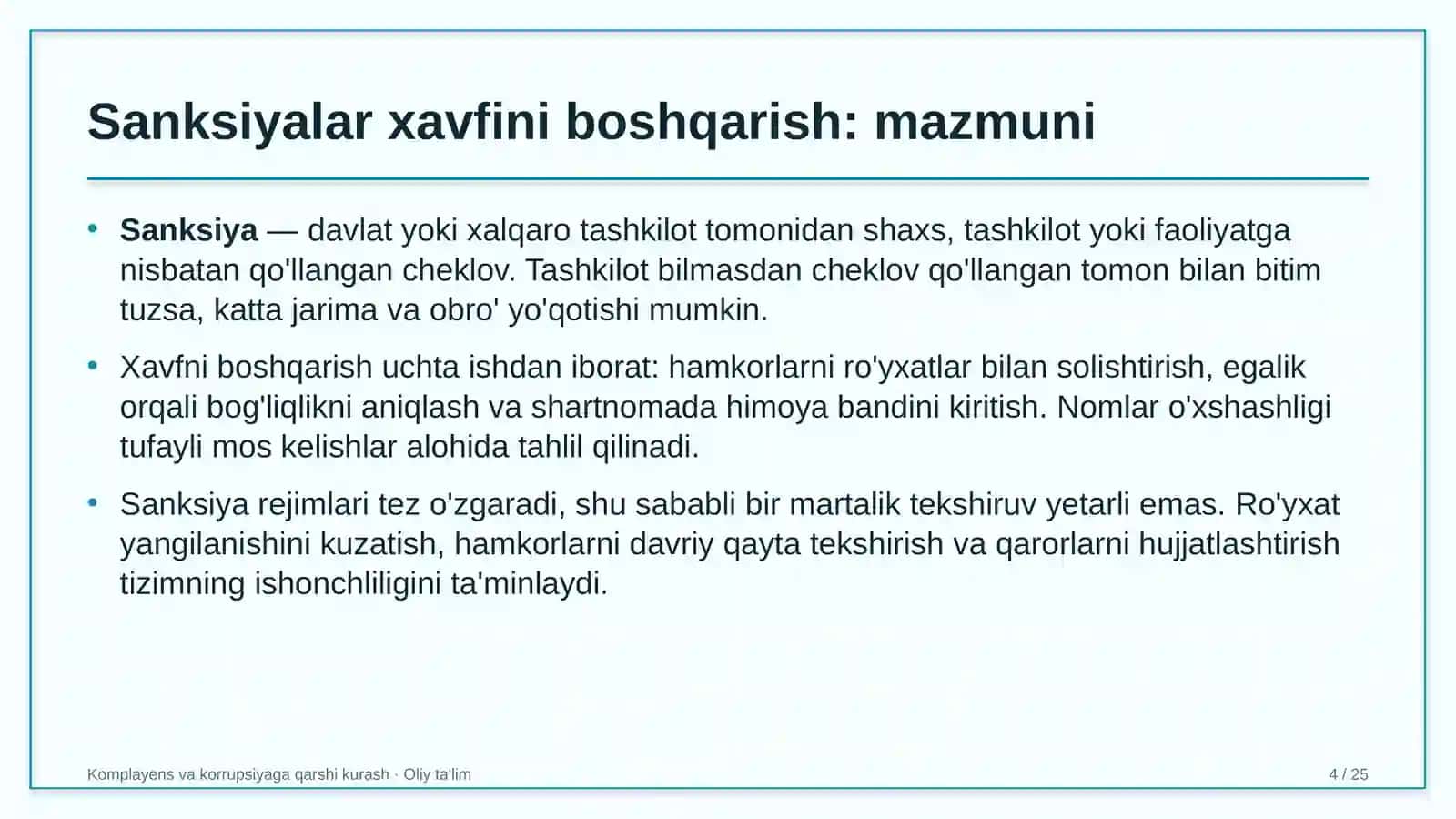 Inklyuziv ta'limda sanksiyalar xavfini boshqarish 4