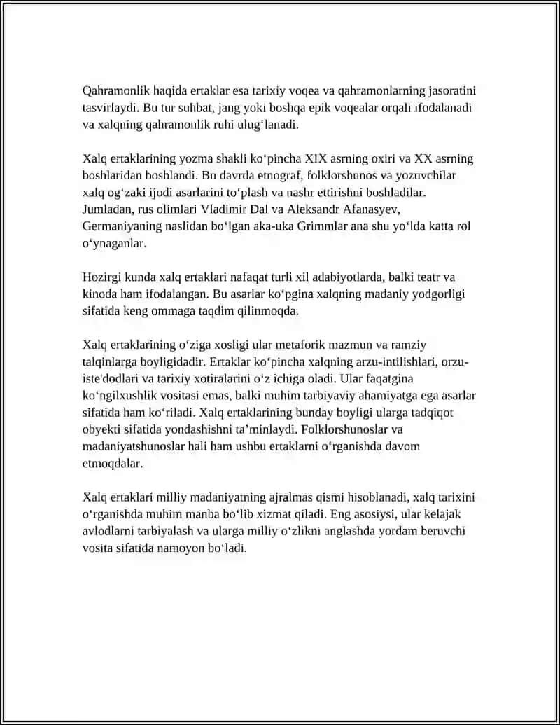 XALQ ERTAKLARI 4