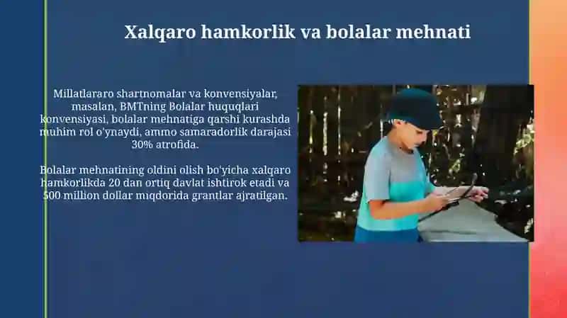 Tabiatda bolalar mehnatlari va ularni tashkil etish texnologiyalari 4