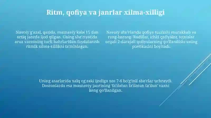 Navoiy she'riyatida badiiy san'atlar va tasviriy vositalar 4