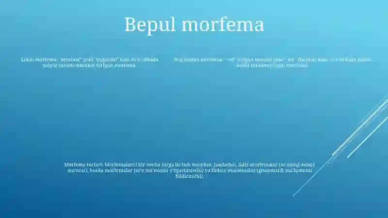 Morfema Va Uning Turlari 4