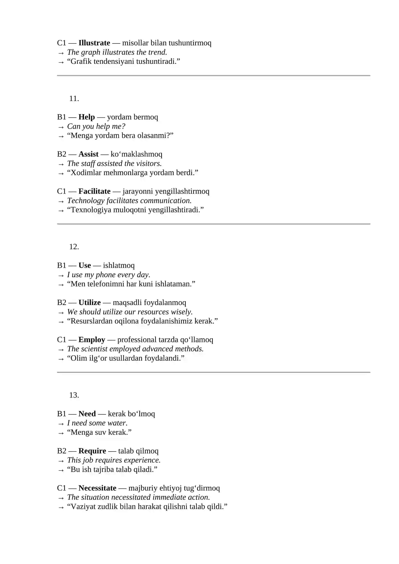 B1/B2 darajalaridan C1 darajasigacha bo‘lgan rivojlanish bosqichi. 4