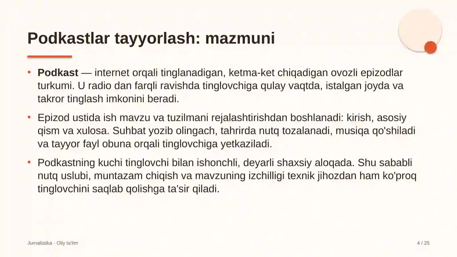 Temir yo'l qurilishida podkastlar tayyorlash 4
