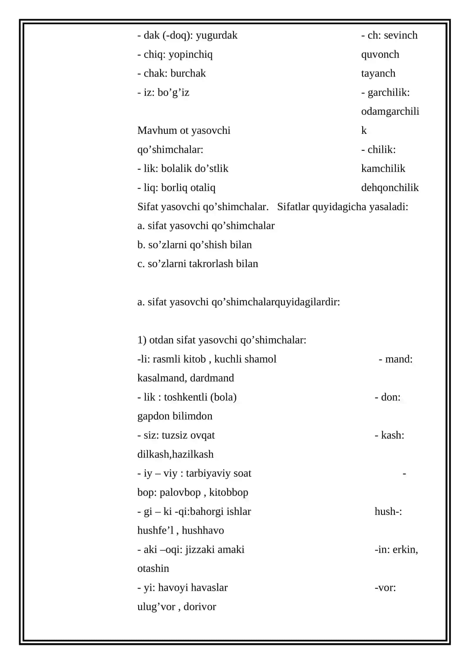 Ona tili o’qitish savodxonligi va uni o’qitish metodikasi 4