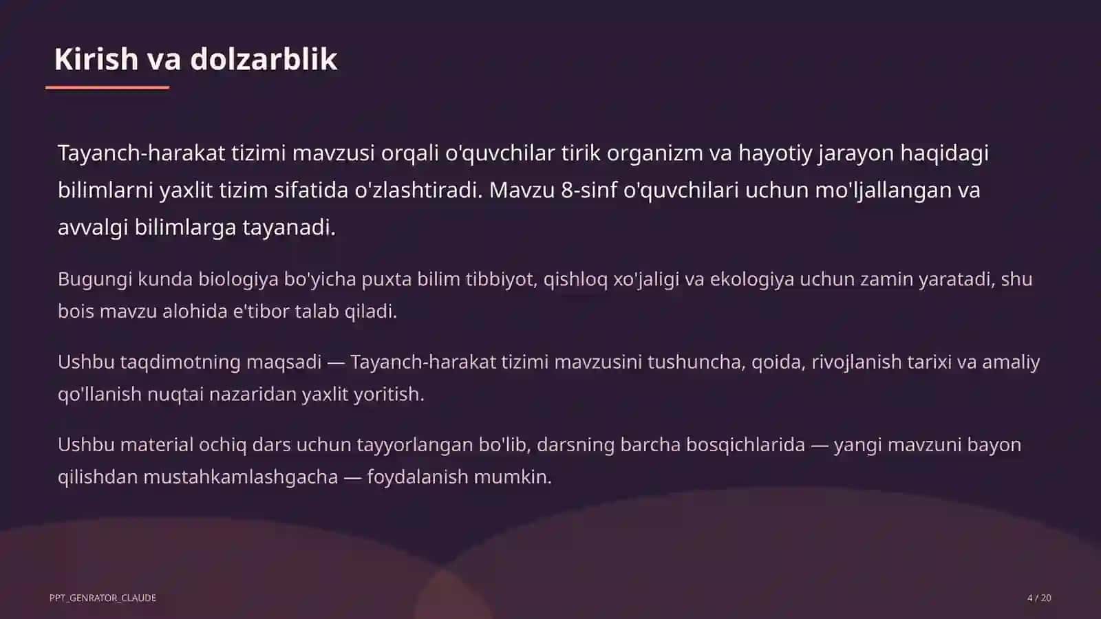 Tayanch-harakat tizimi (8-sinf) 4