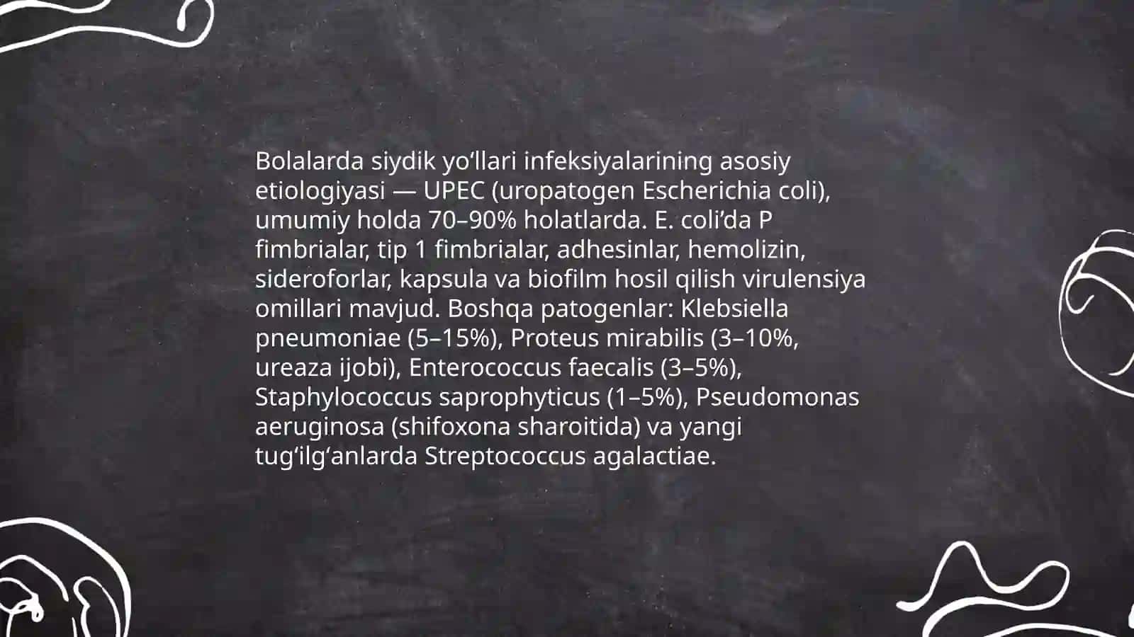Bolalarda siydik yoʻllari infeksiyasi: sistit va piyelonefrit 4
