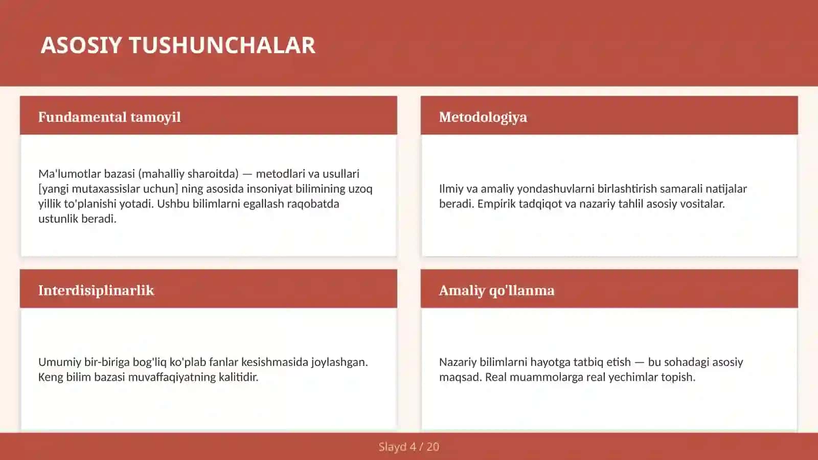 Ma'lumotlar bazasi (mahalliy sharoitda) — metodlari va usullari [yangi mutaxassislar uchun] 4