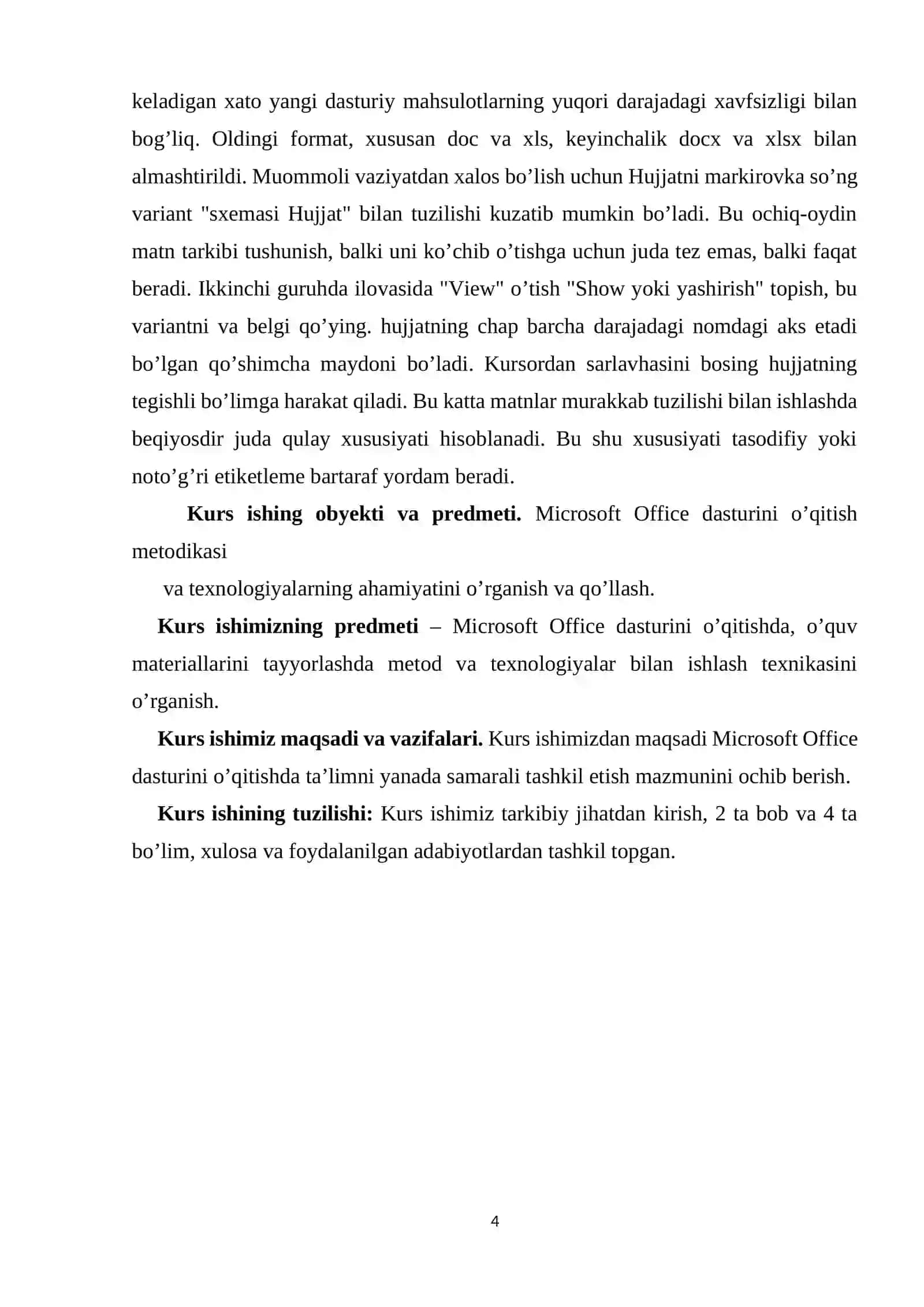 Microsoft Office dasturlarini o’qitish metodikasi 4