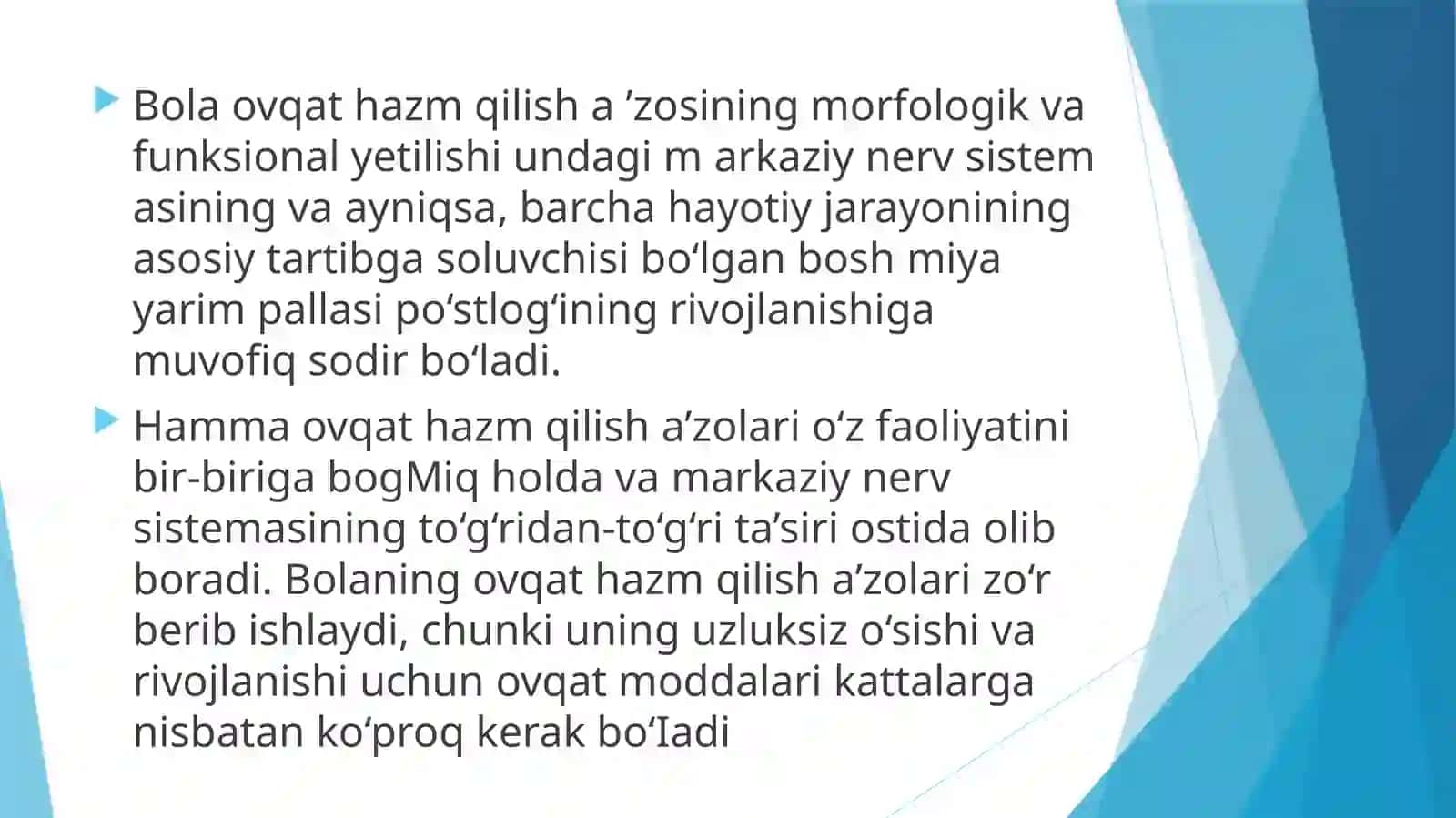 Ovqa tuzilishi va qilish sistemasi 4
