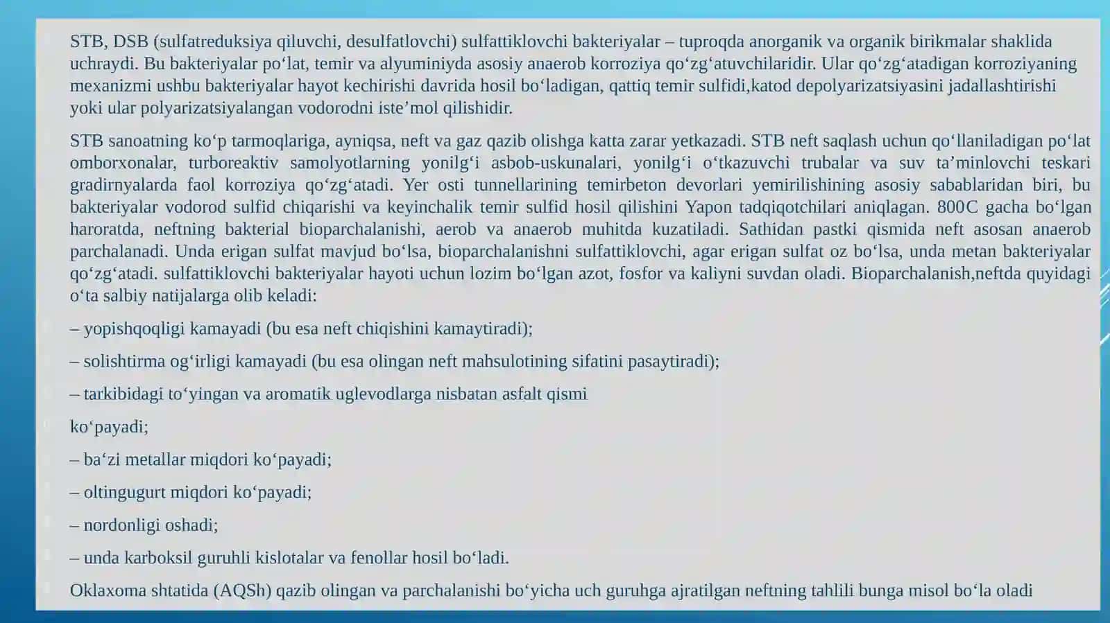 Litotrof bakteriyalar, umumiy tavsifi 4