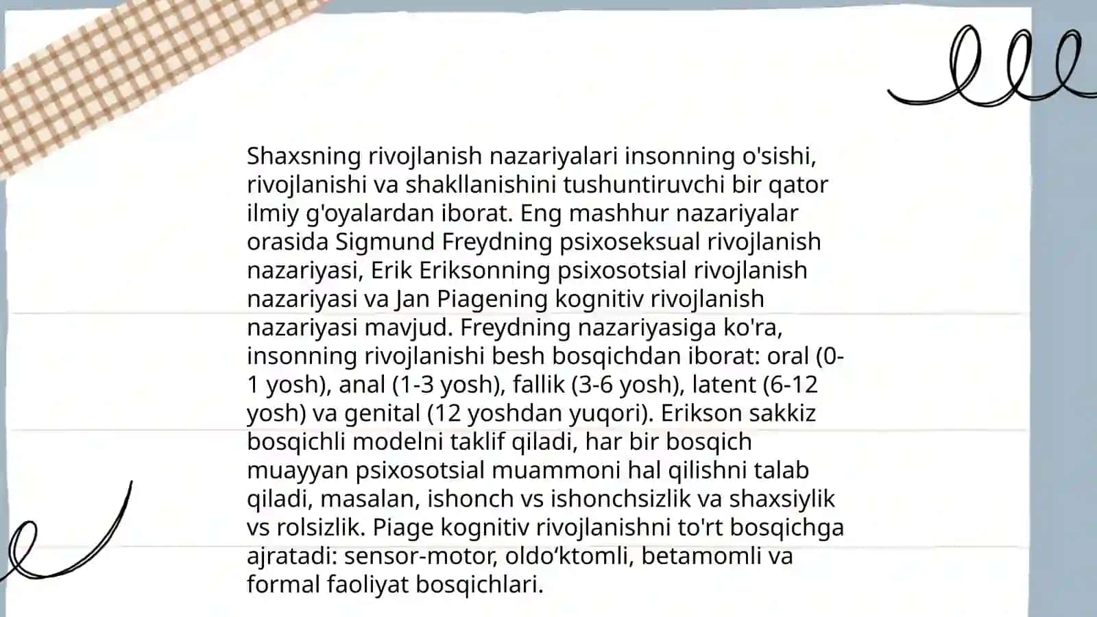 Chet el psixalogiyasida shaxs nazariyalari 4