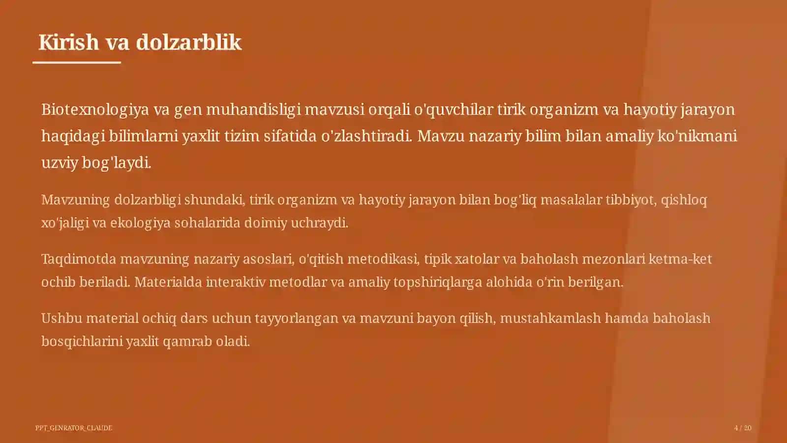 Biotexnologiya va gen muhandisligi (11-sinf) 4