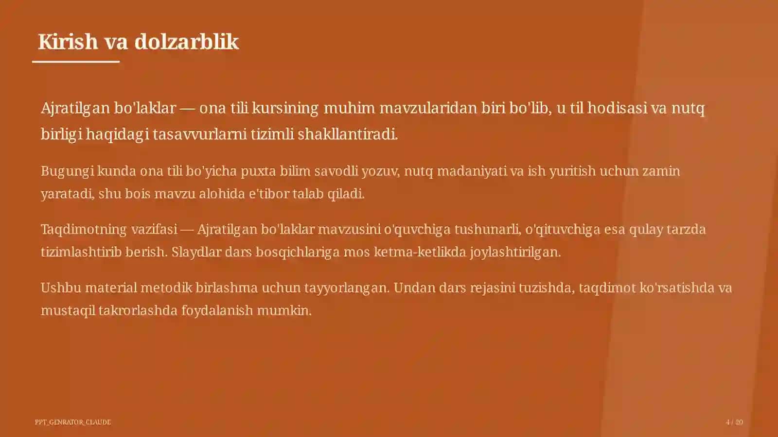 Ajratilgan bo'laklar (8-sinf) 4