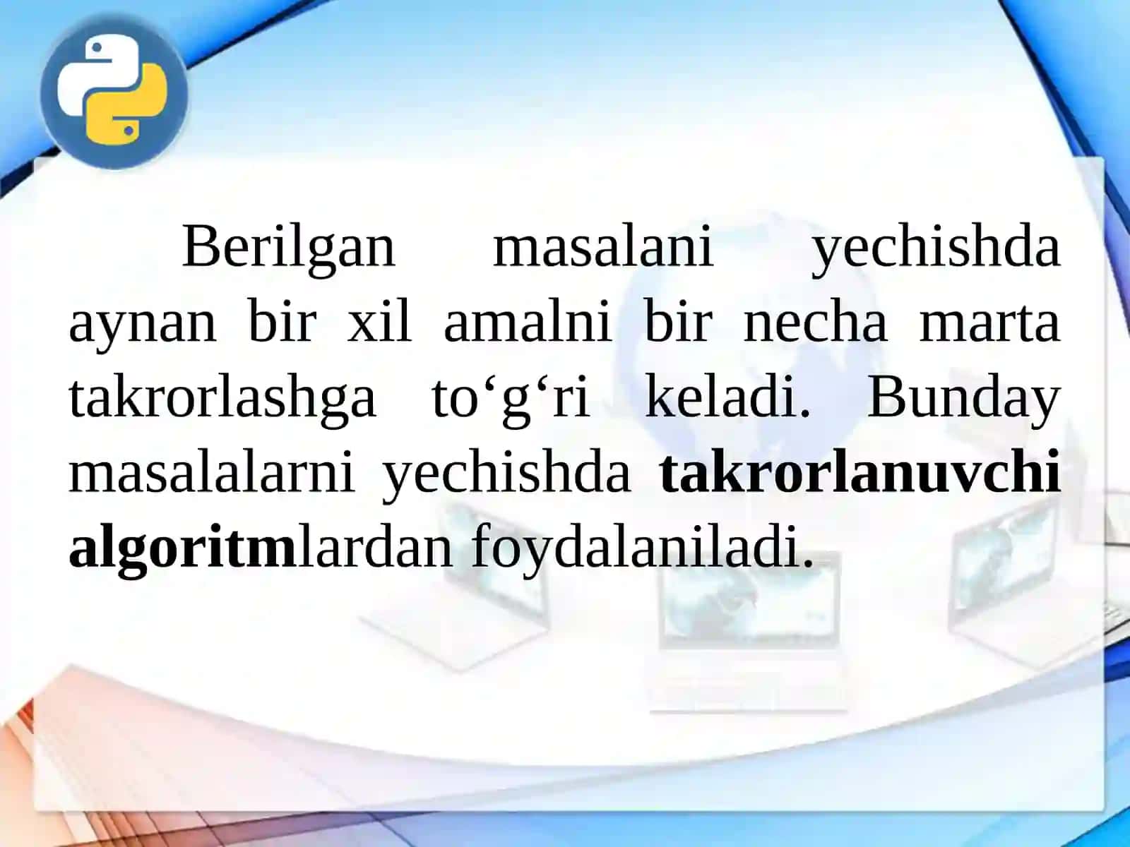 Pythonda sikllar 4