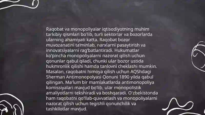 Bozor iqtisodiyoti modellari 4