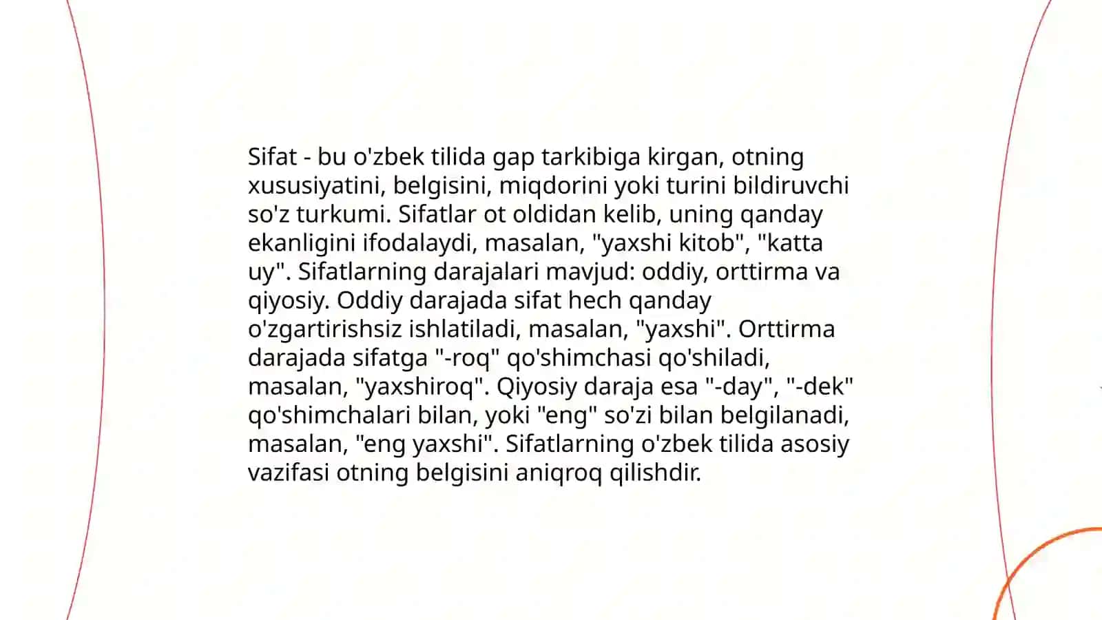 O’zbek tilida mustaqil so’z turkumlari 4