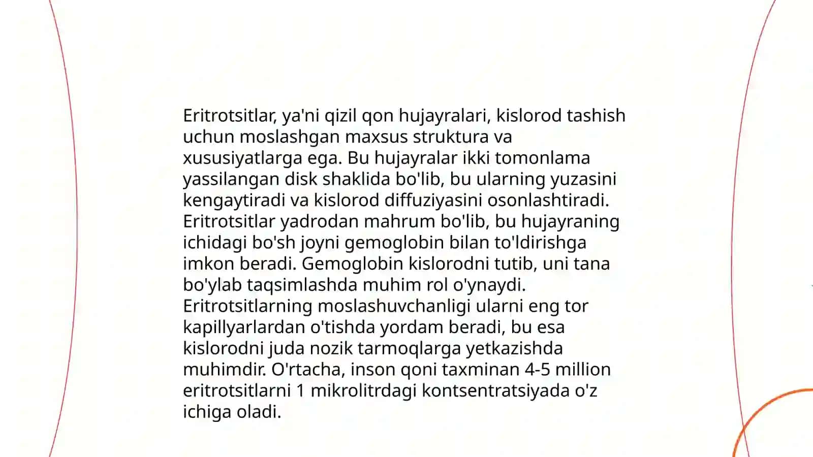 Qizil qon tanachalarining adaptivlik oʻziga xosligi 4