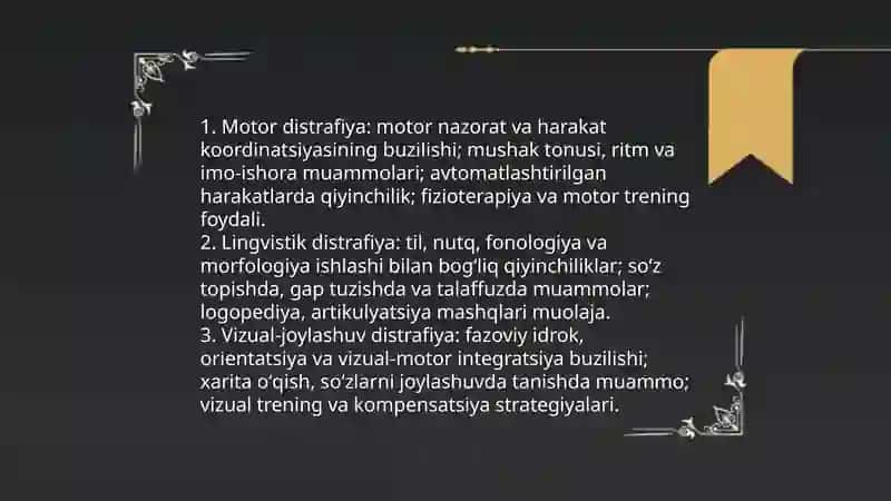 Distrafiya va uning turlari 4