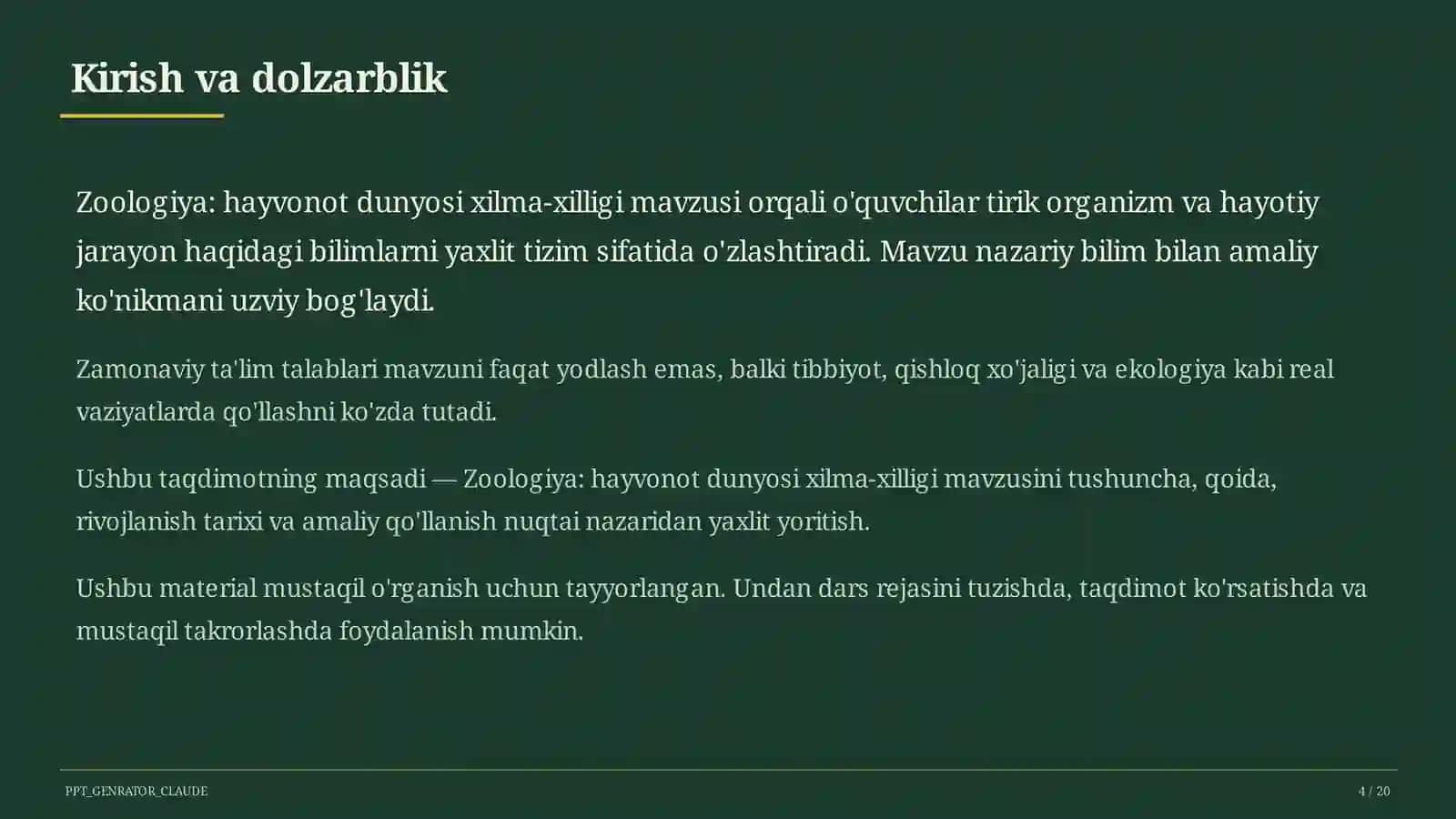 Zoologiya: hayvonot dunyosi xilma-xilligi (7-sinf) 4