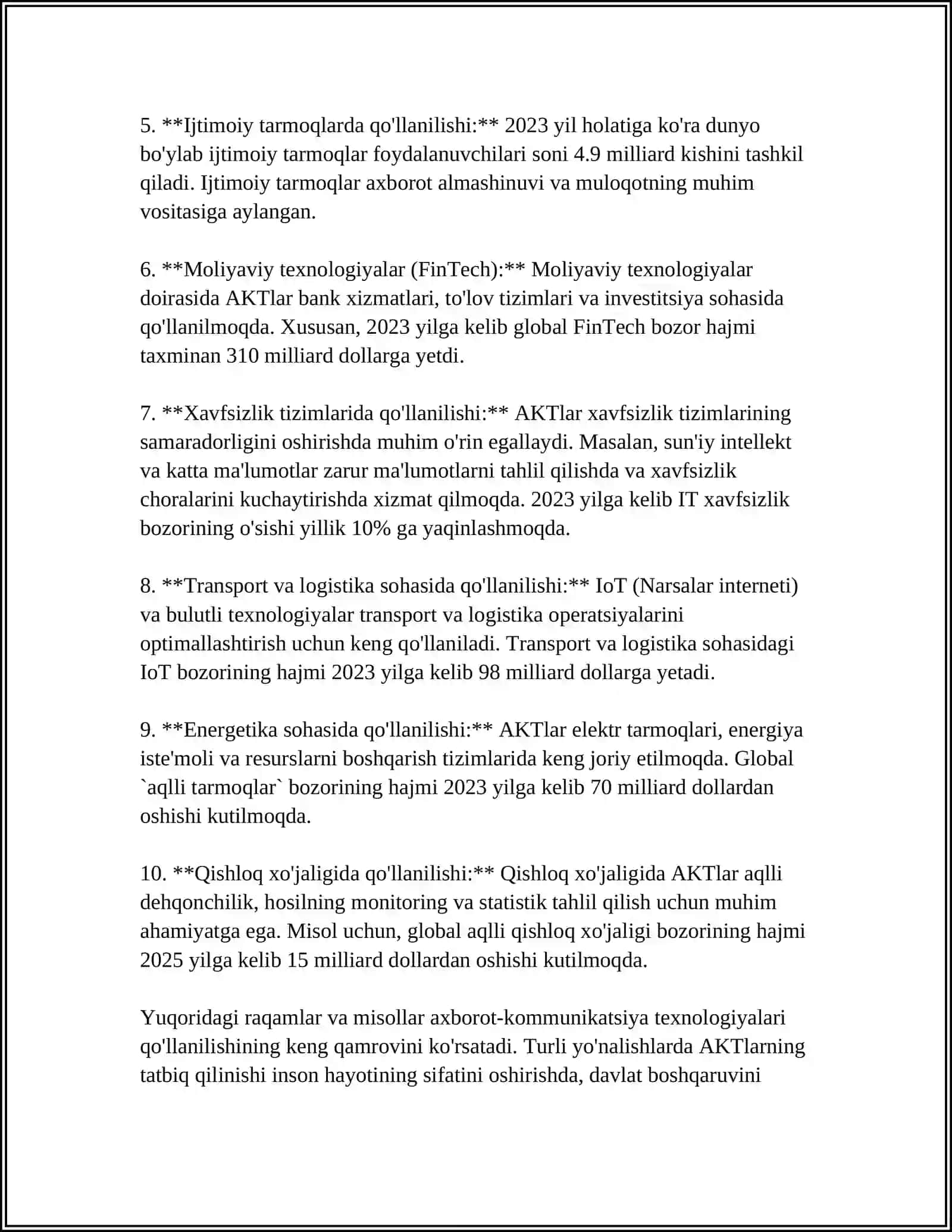 MUSTAQIL ISH Mavzu: ÒQITISH METODLARI VA VOSITALARI 4