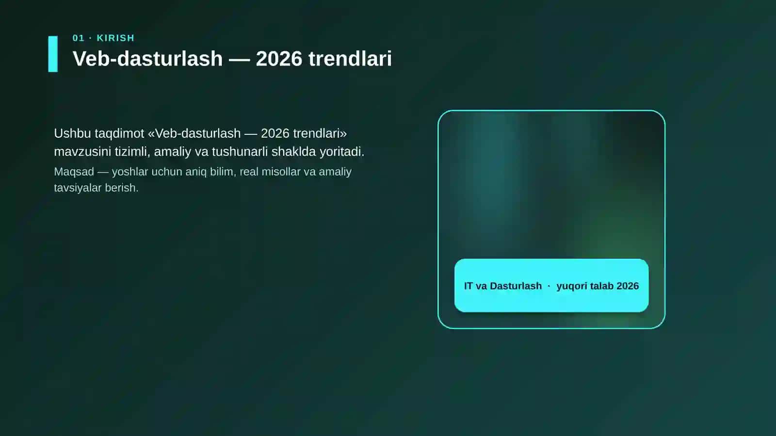 Veb-dasturlash — 2026 trendlari 4