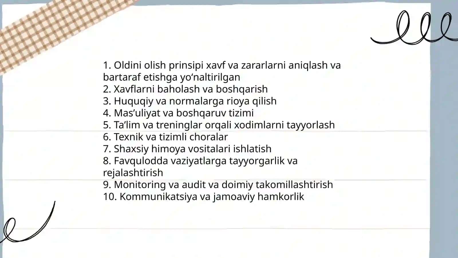 Hayot faoliyati xavfsizligi fani 4