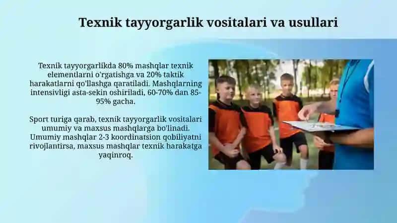 Sport mashg'ulotlarining vositalari va uslublarini qollash uslubiyati 4