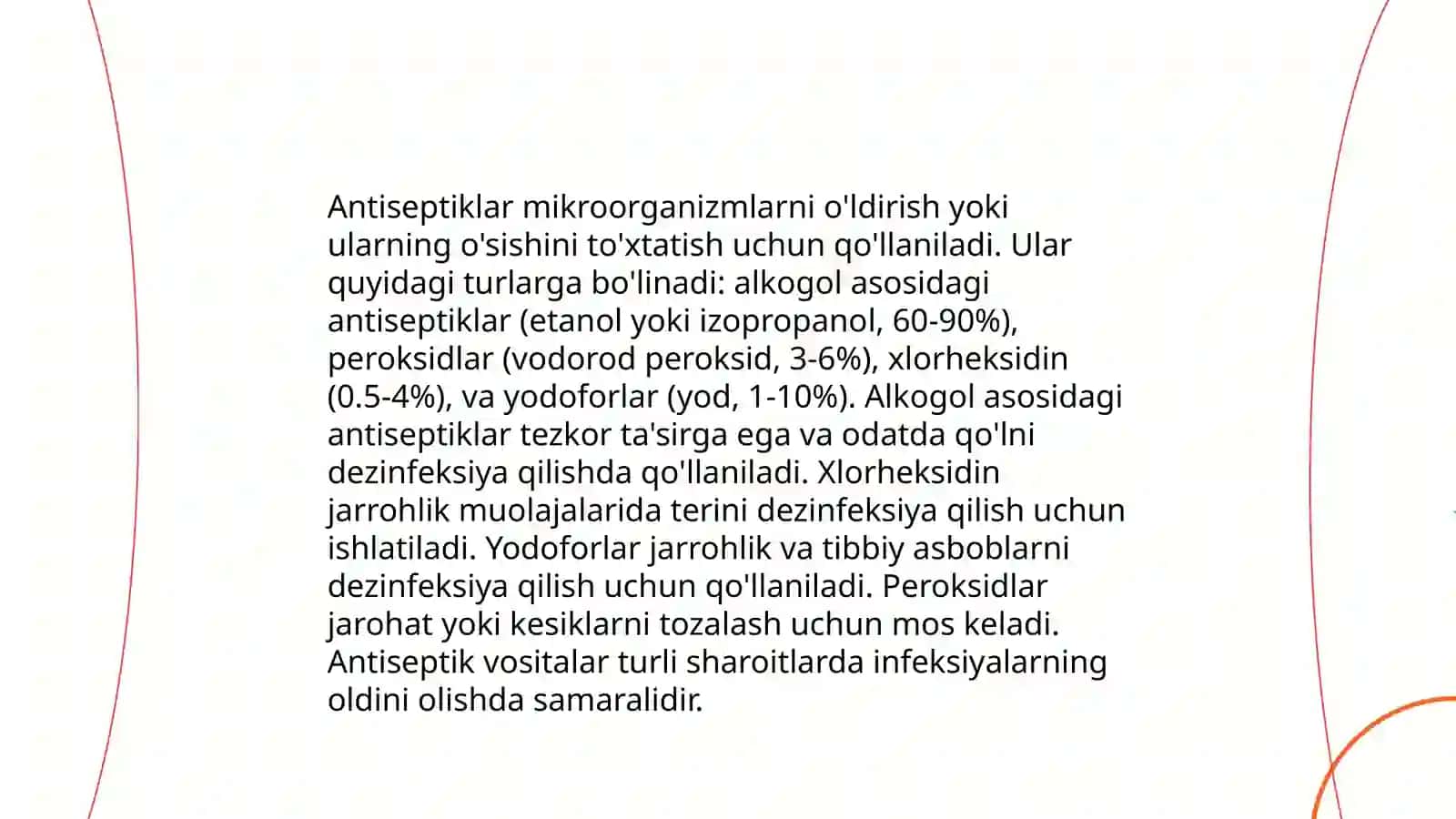 Aseptik va antiseptik tushunchalari. Operasion maydon aseptikasi tushunchalari. Stomatologiyada 4