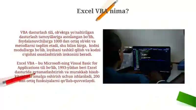 Excel VBA asoslari va dasturlash 4