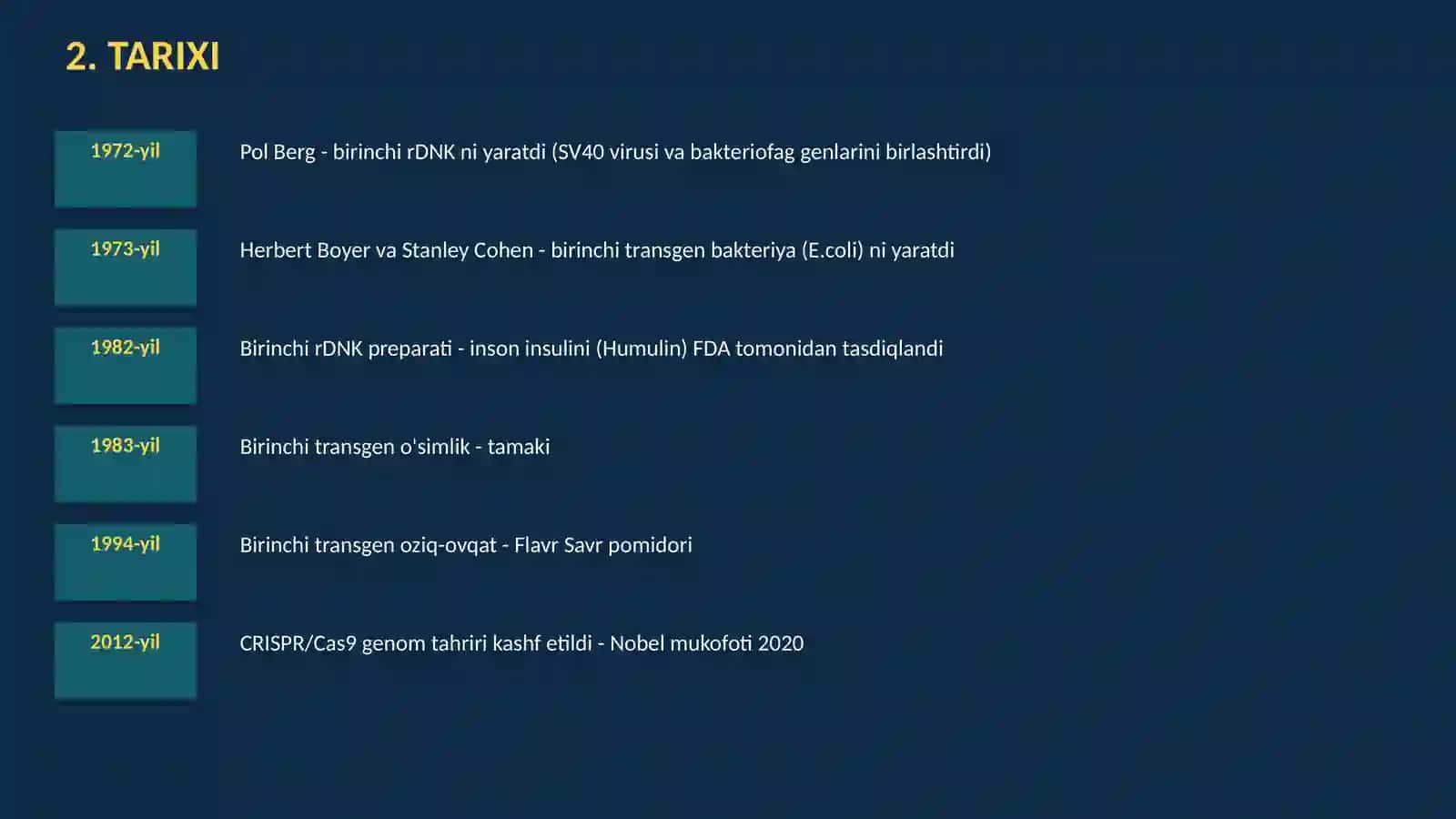 Rekombinant DNK texnologiyasi taqdimot 4