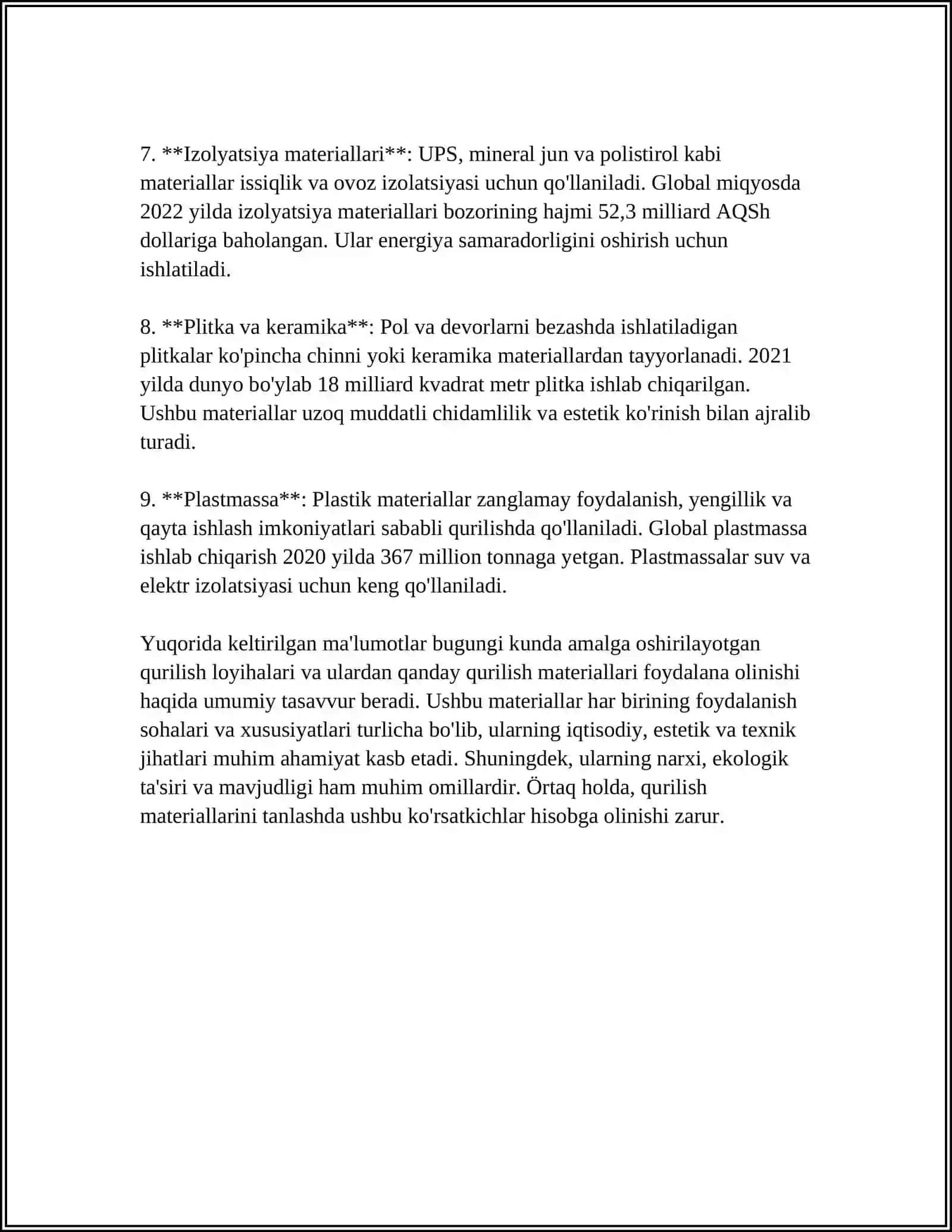 RESPUBLIKAMIZDA QURILISH MATERIALLARI XOMASHYO BAZASI 4
