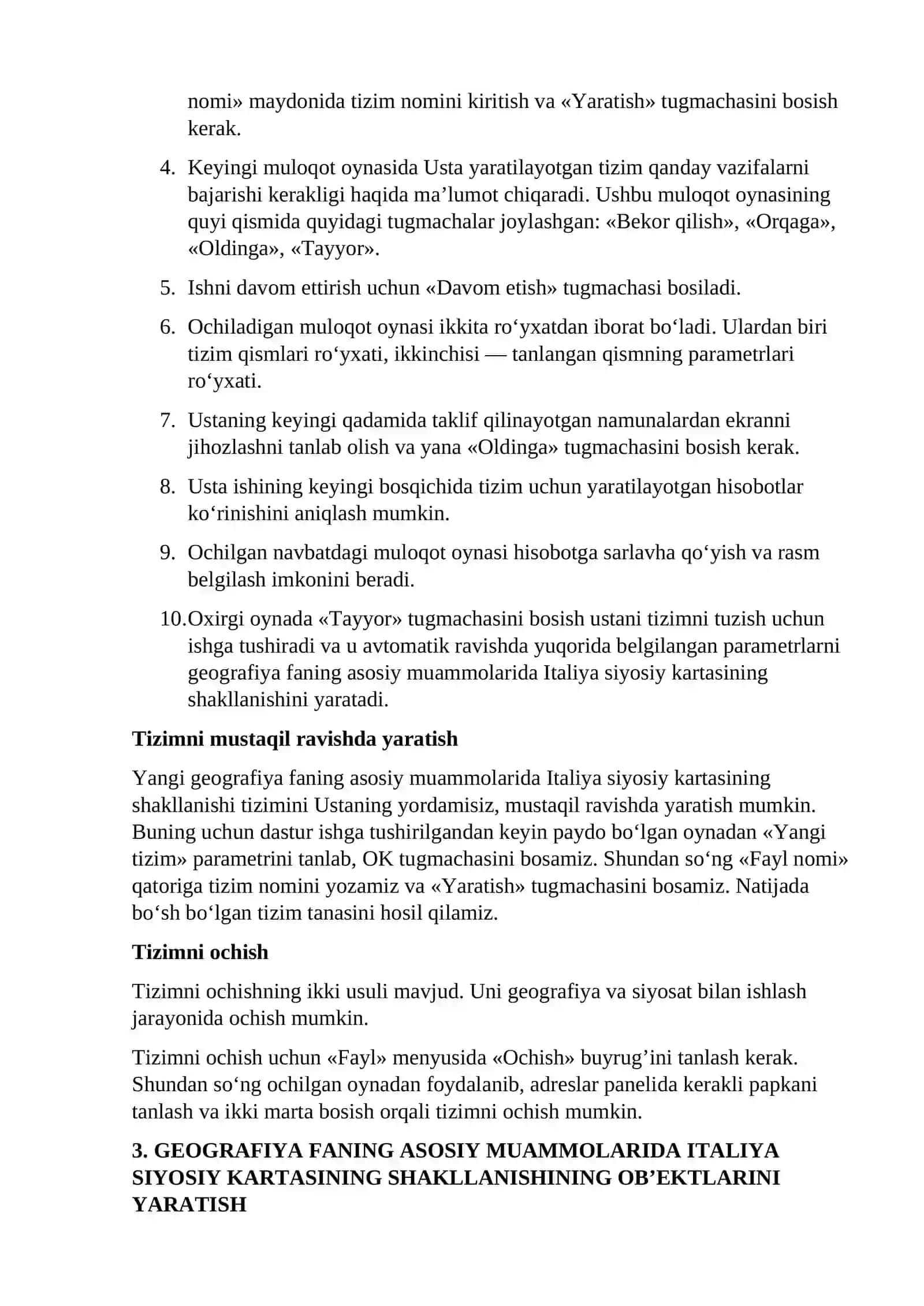 “Geografiya faning asosiy muammolarida Italiya siyosiy kartasining shakllanishi” 4
