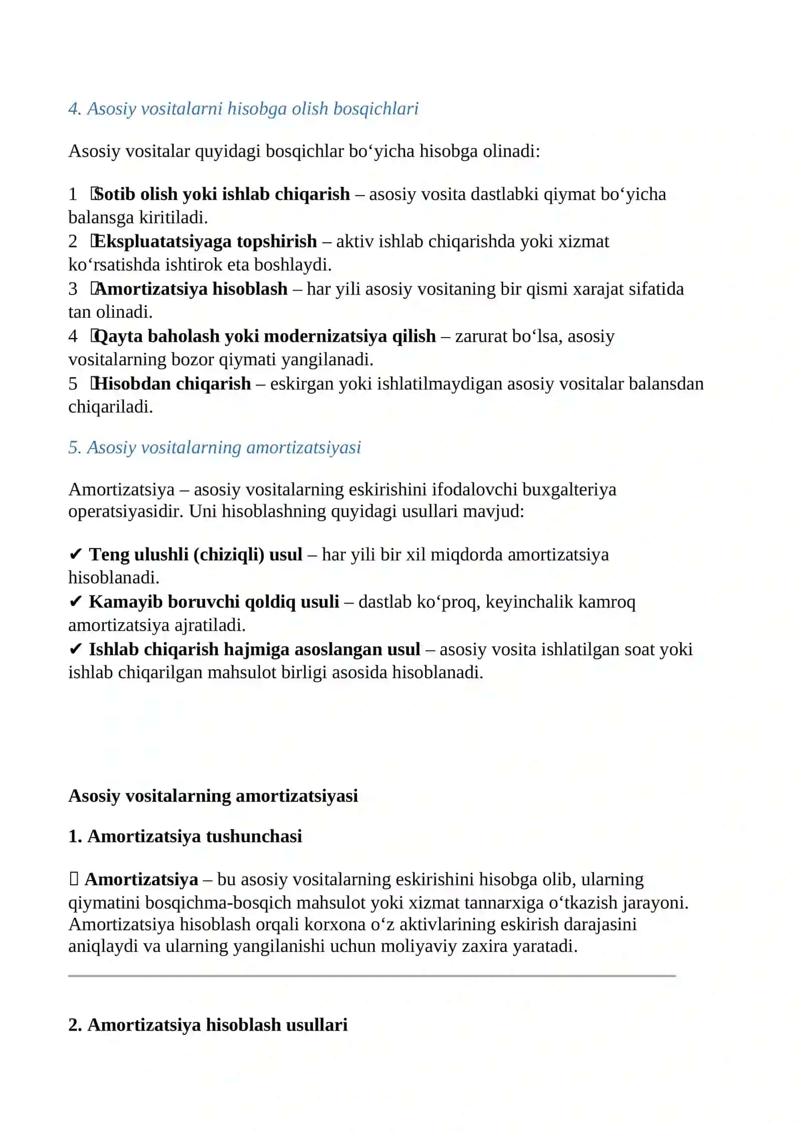 ASOSIY VOSITALARNING BAHOLANISHI VA ULARNING HISOBGA OLISH VAZIFALARI 4