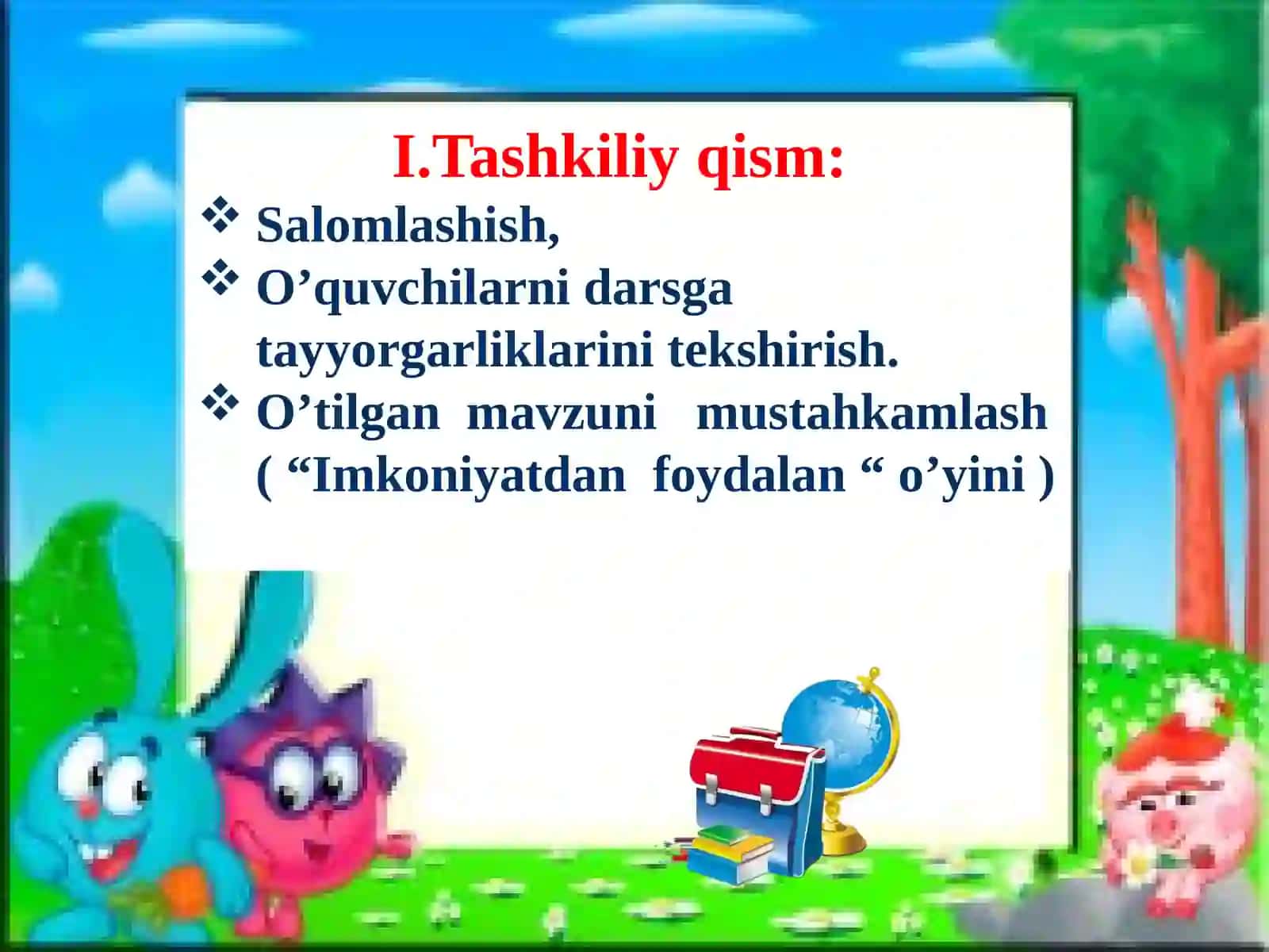 4-SINF TARBIYA FANIDAN BIR SOATLIK DARS ISHLANMA: ROSTGO'YLIK 4