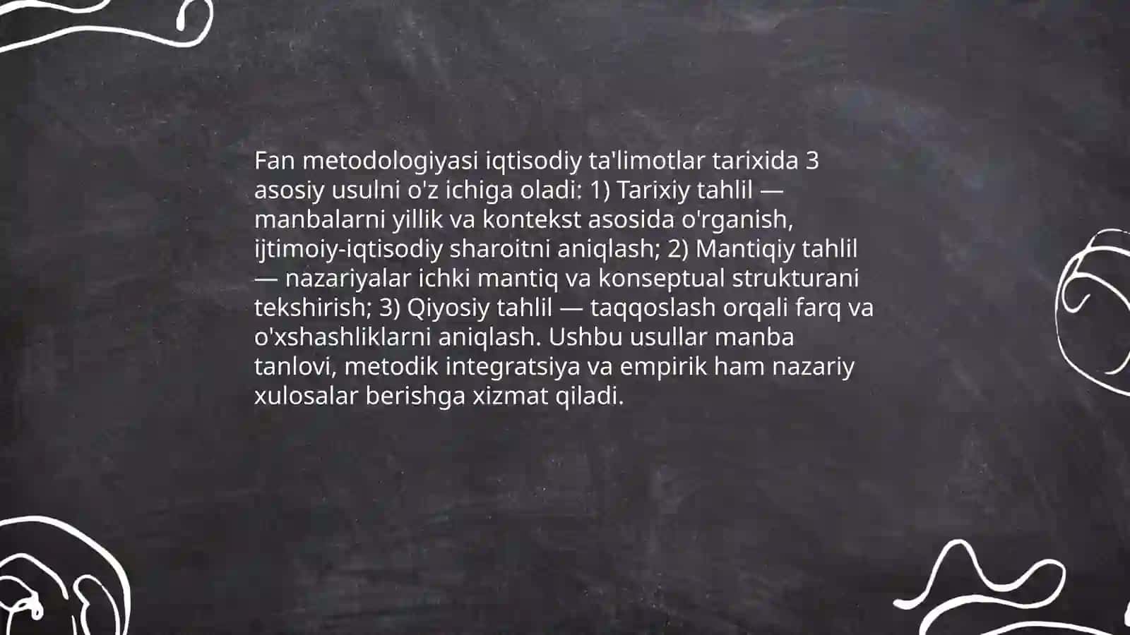 Iqtisodiy ta'limotlar tarixi faniga kirish 4