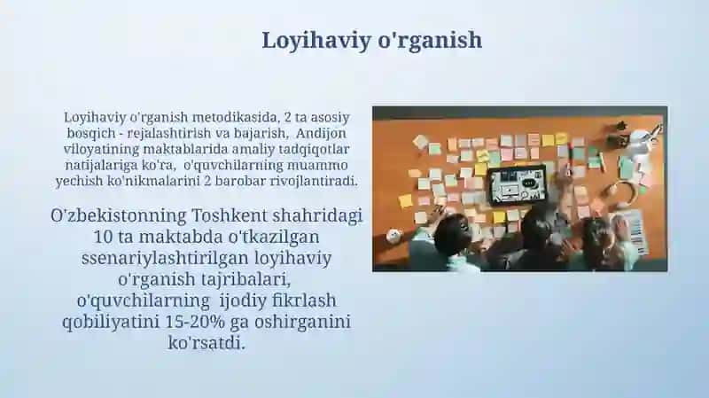 Texnologiya fanida qo'llaniladigan didaktik tamoyillar, o'qitish shakllari va metodlariga tavsif 4