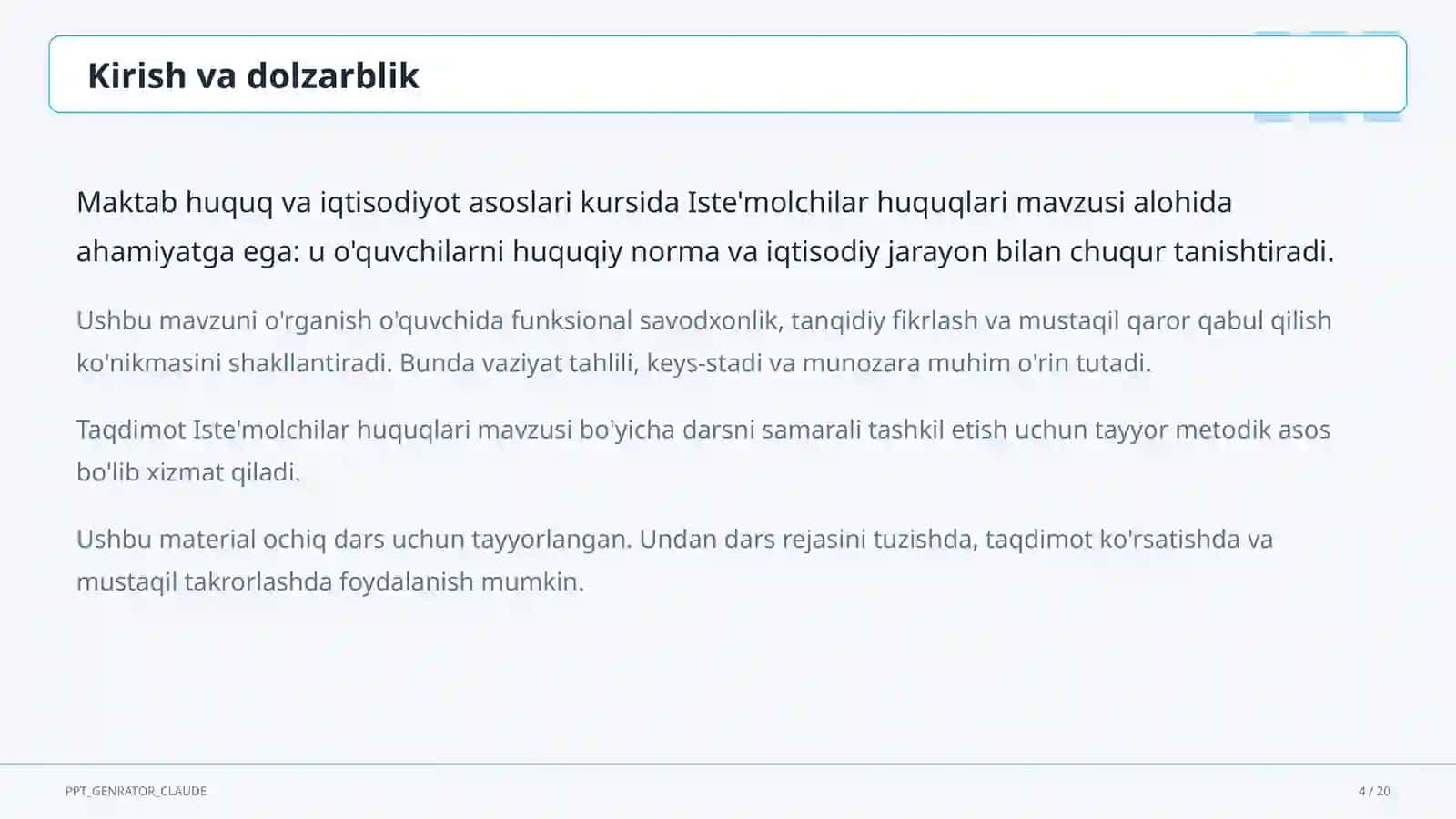 Iste'molchilar huquqlari (10-sinf) 4