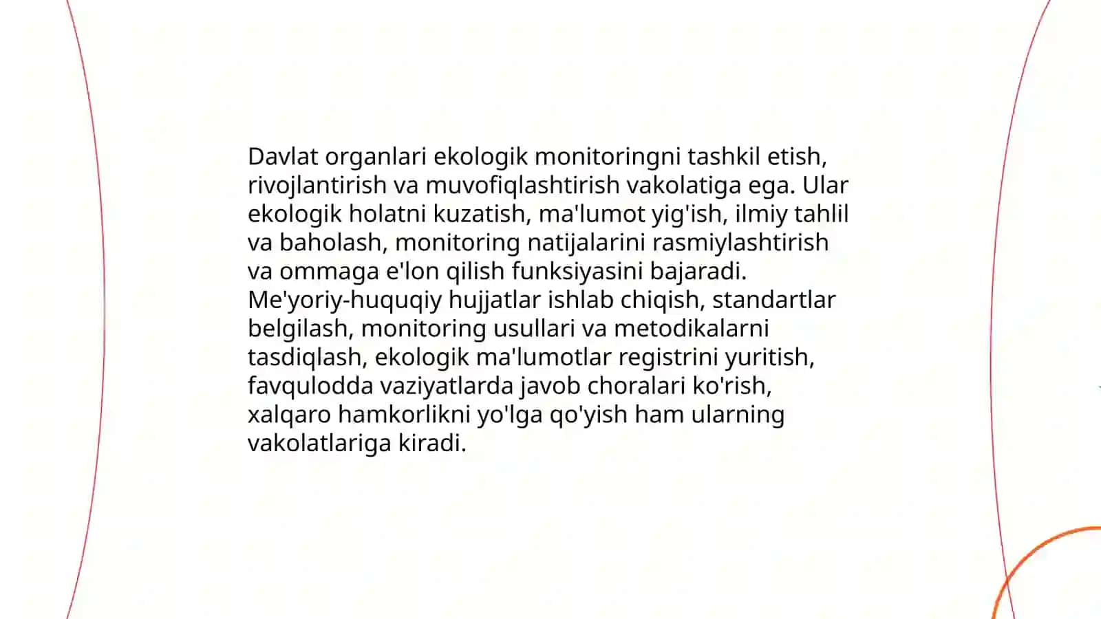 Ekologik monitoring, nazorat va ekspertizaning huquqiy asoslari 4
