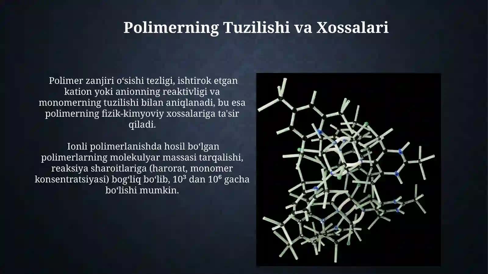 Ionli polimerlanish mexanizmi 4
