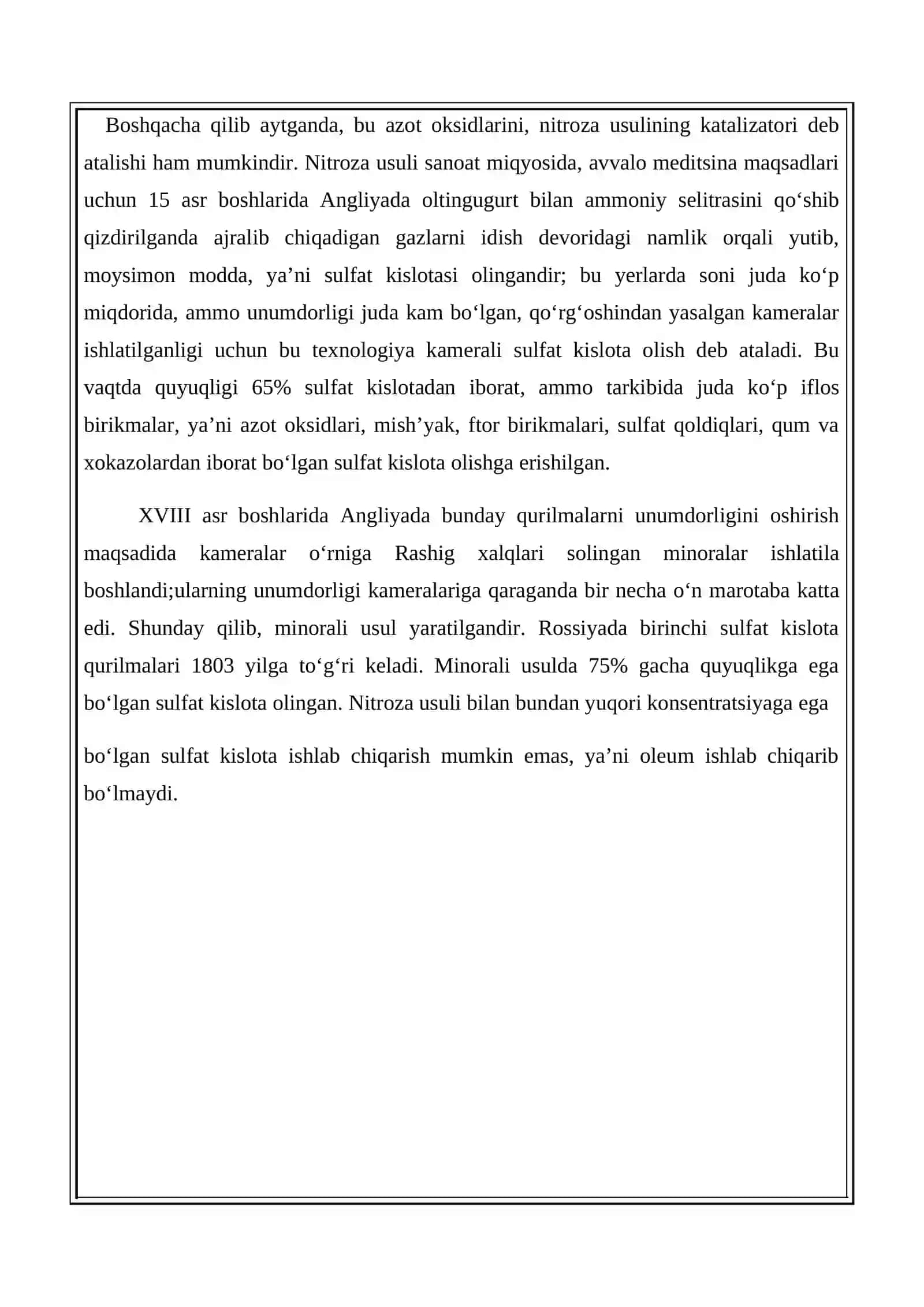 Yuqori sifatli sulfat kislota ishlab chiqarish 4